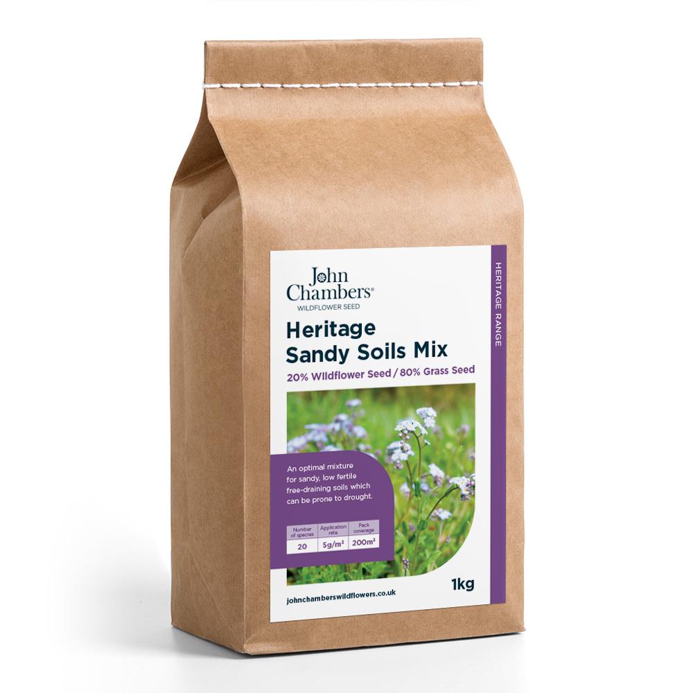 Heritage Sandy Soils 80 Grass Seed Wildflower Mix 80 Grass Seed