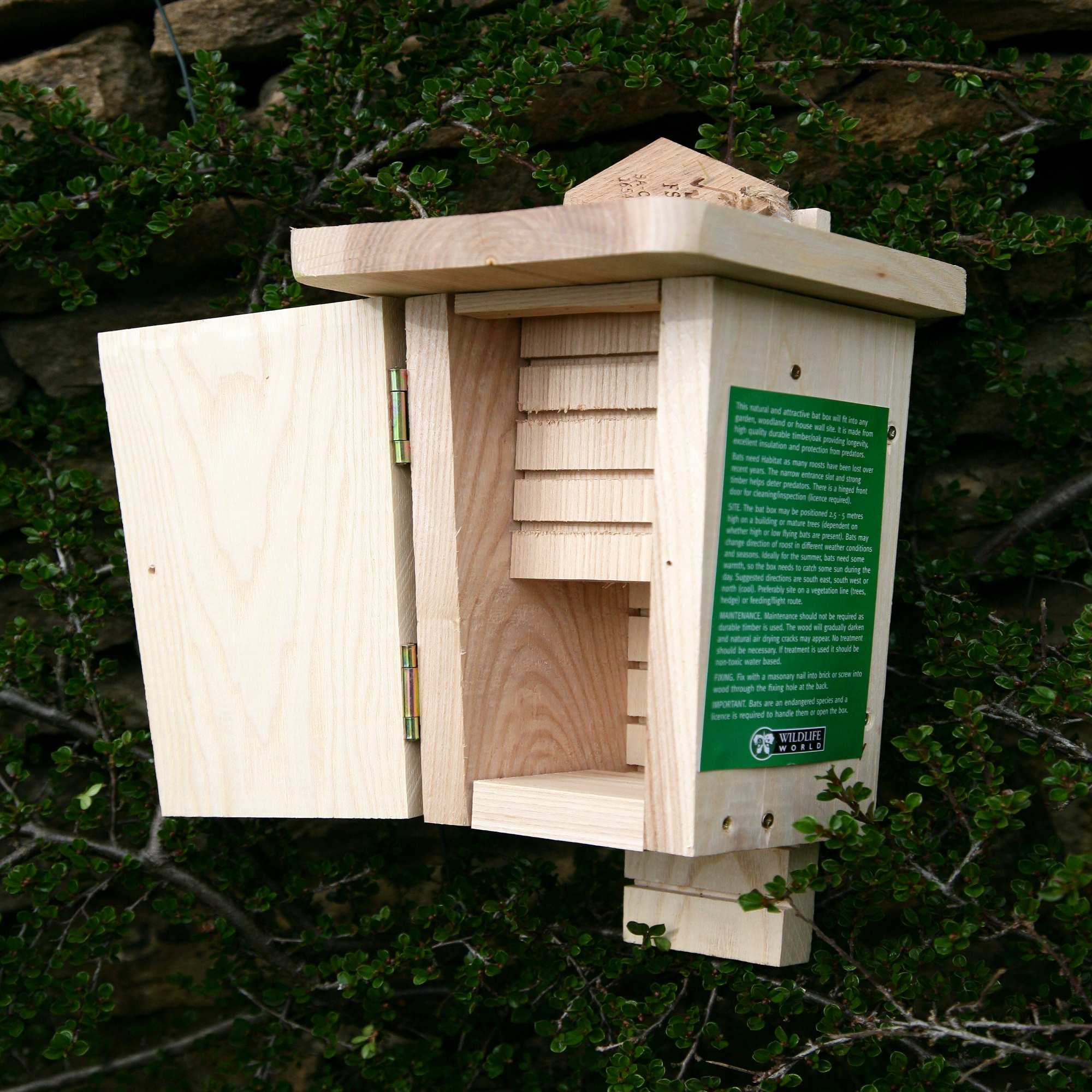 Original Bat Box with Double Chamber Wildlife Nest Boxes John Chambers